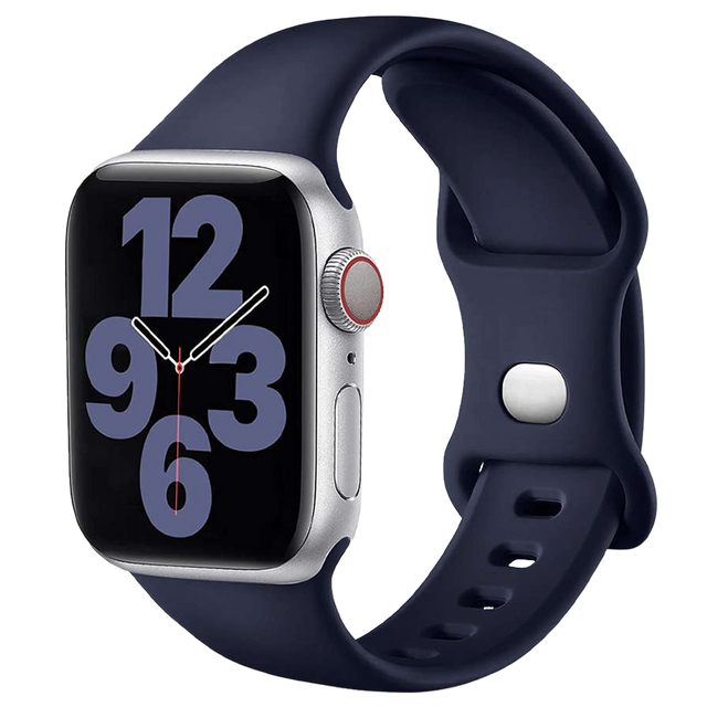 Alogy Sportowy gumowy pasek do smartwatcha do Apple Watch 38/40/41mm Granatowy