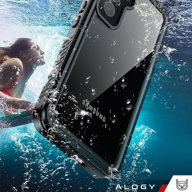 Alogy Etui do Samsung Galaxy A55 5G Pancerne wodoodporne IP68 360 Armor Case wbudowana szybka czarne