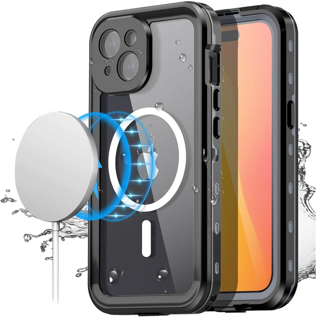 Etui do Samsung Galaxy S24 pancerne obudowa + folia na ekran hydrożelowa Case 360 Defense Pro Alogy czarne