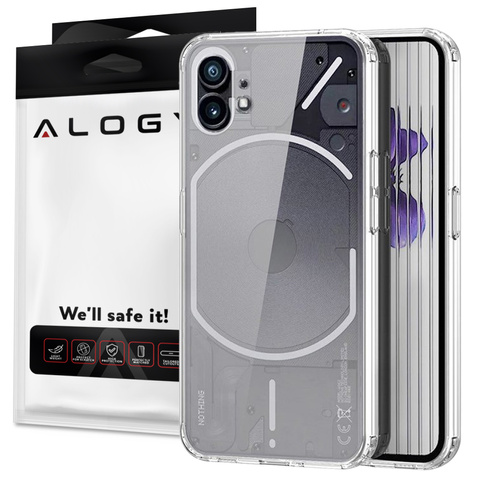 Alogy Etui ochronne na telefon obudowa Hybrid Case do Nothing Phone 1 Przezroczyste