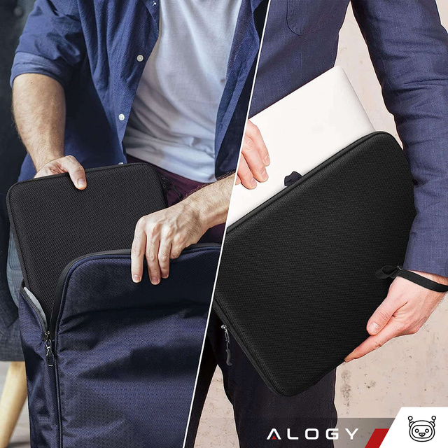 Alogy Hard Foam Bag Torba na laptopa, MacBooka Air Pro 13.3" etui ochronne do laptopów 13-14" Czarna