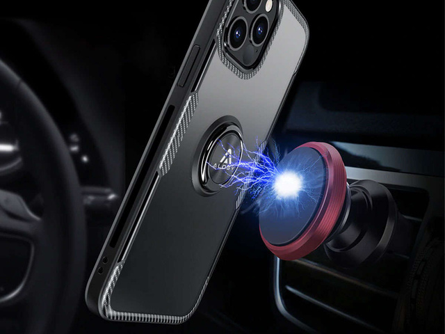Alogy Etui do telefonu Ring Holder do Apple iPhone 12/ 12 Pro czarne