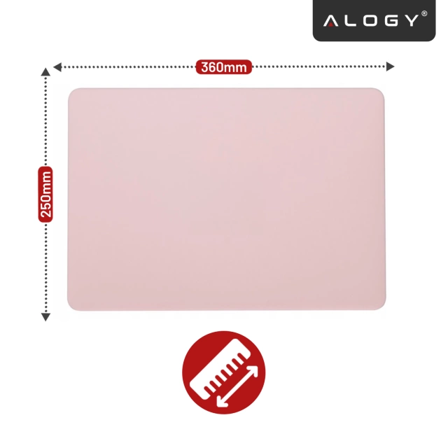 Etui do Apple MacBook Air 13 / 13.3" 2018–2021 (M1 A2337/A2179/A1932) – elastyczna, matowa obudowa ochronna, lekka i odporna – Alogy AirGuard™ Różowy