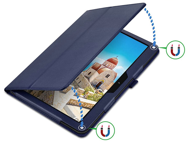 Alogy Etui na tablet stojak do Lenovo Tab M10 10.1 TB-X505 F/L Granatowe