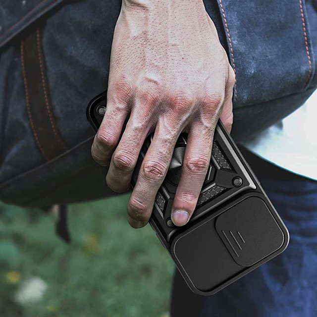 Alogy Camshield Stand Ring Etui na telefon z osłonką na aparat do Apple iPhone 14 Pro Max