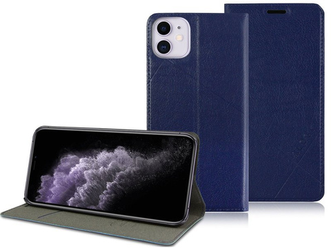 Etui na telefon Alogy portfel do Apple iPhone 11 Granatowe