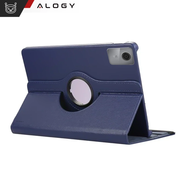 Etui 360 do Lenovo Tab K11 / K11E 11” M11 10.95" TB330FU / TB330XU / TB331FC obrotowe pokrowiec obudowa z klapką na tablet Case Alogy Granatowe