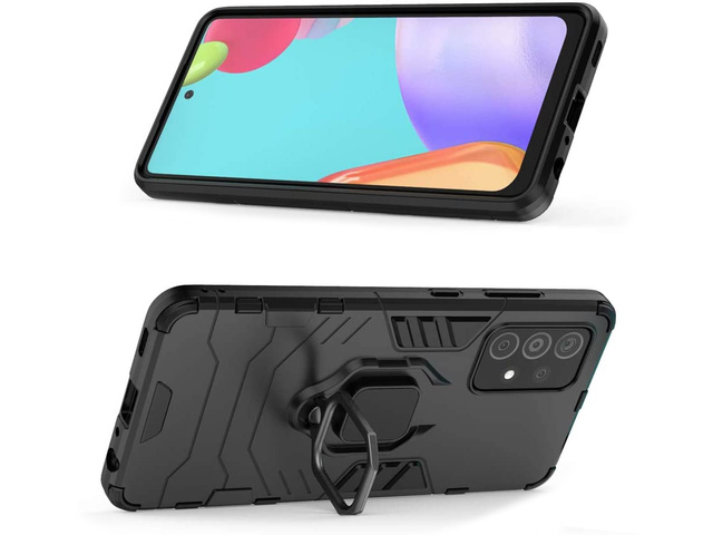 Alogy Etui na telefon Stand Ring Armor do Samsung Galaxy A72/ A72 5G czarne