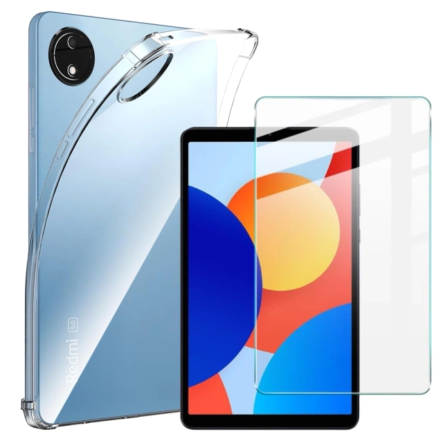 Etui do Redmi Pad SE 8.7" Przezroczyste, Ochronne, Hybrydowe, Wzmocnione Narożniki, Smukłe i Lekkie, Alogy FlexiShield™ ShockProof Case