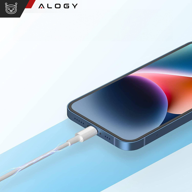 Alogy Kabel przewód 2m Fast Charge Cable USB do Lightning do ładowania 20W biały 