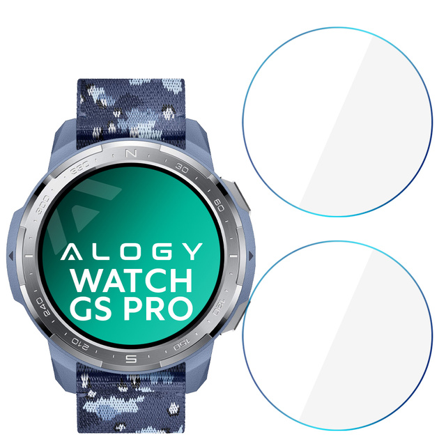 Alogy 2x Szkło ochronne do smartwatcha 9H do Huawei / Honor Watch GS Pro
