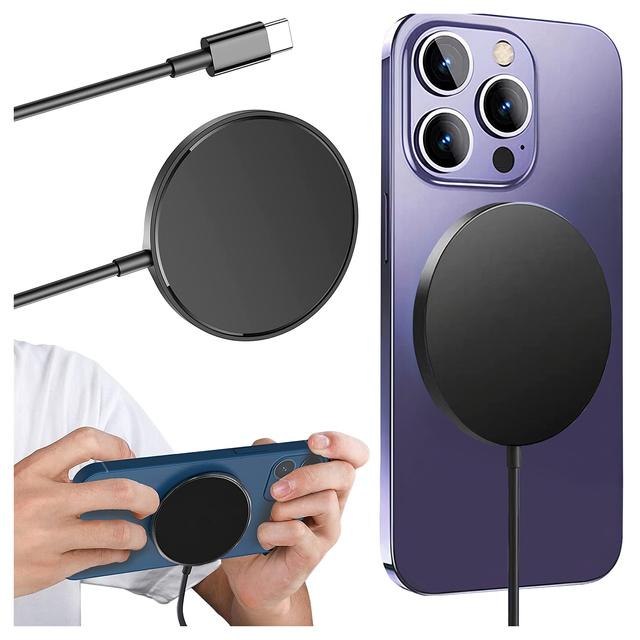 Alogy Ładowarka indukcyjna Qi do iPhone 12 magnetyczna USB-C Type C