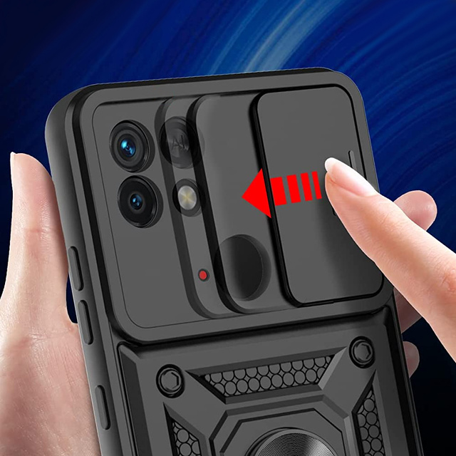 Alogy Camshield Stand Ring Etui na telefon z osłonką na aparat do Xiaomi Redmi 10c