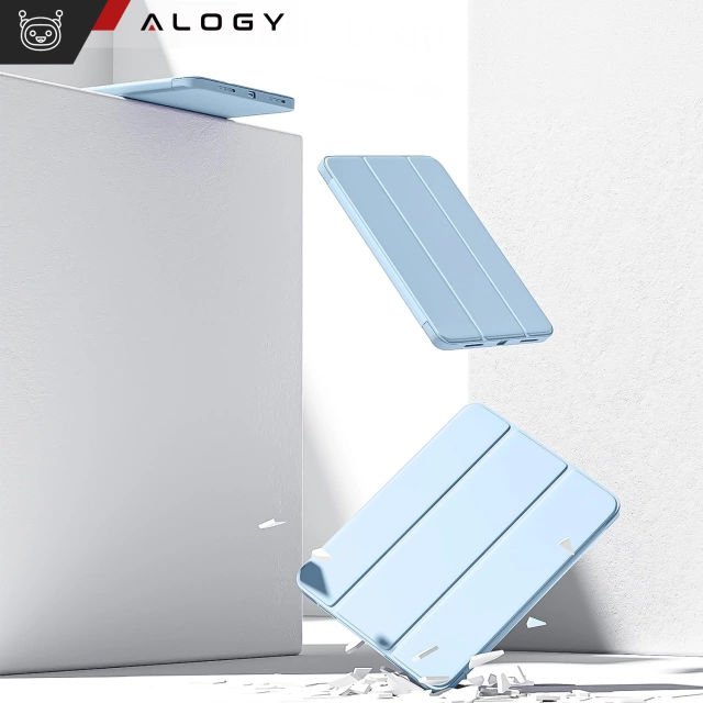 Etui + Szkło do Apple iPad 10gen. 10.9" 2022 / A16 11gen. 11" 2025 obudowa na tablet Alogy Smart Case Pencil Holder Niebieskie