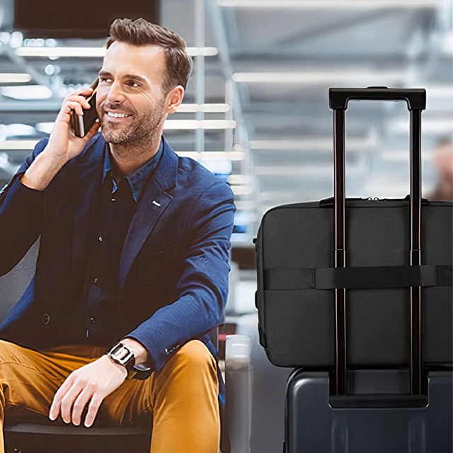 Torba ochronna podróżna Alogy Outdoor Futerał teczka na ramię do laptopa, MacBook Air Pro do 15.6" Czarna