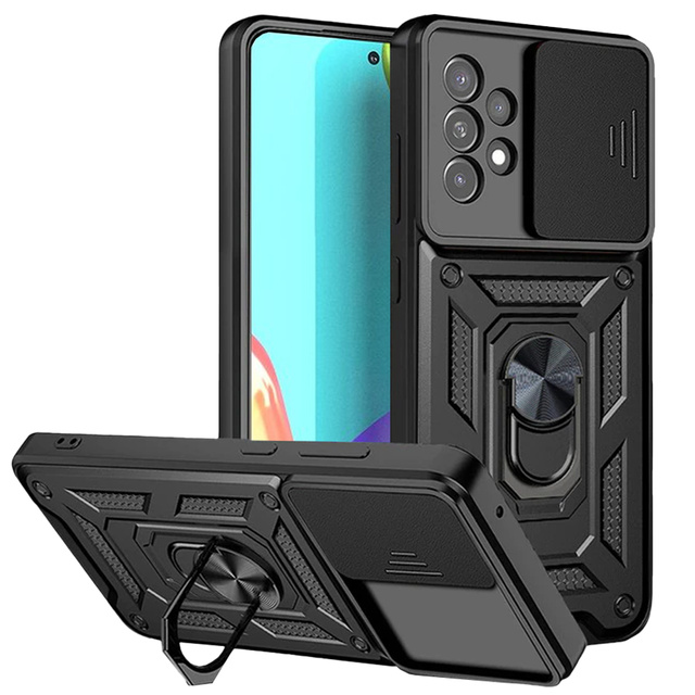 Alogy Camshield Stand Ring Etui na telefon z osłonką na aparat do Samsung Galaxy A73 / A73 5G
