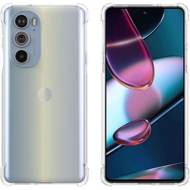Alogy Etui na telefon silikonowe pancerne ShockProof do Motorola Moto Edge 30 Pro Przezroczyste