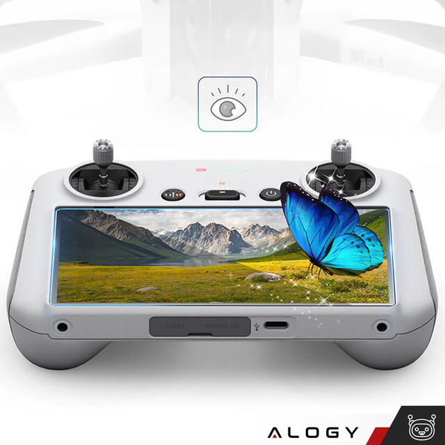 Alogy Screen Protector PRO+ 2x Szkło hartowane do DJI RC / DJI RC 2 - DJI Mini 4 Pro / Air 3 na ekran drona 