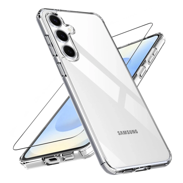 Etui Przezroczyste do Samsung Galaxy S25, Podwyższone Krawędzie, Idealne Dopasowanie, PC + TPU, Alogy HybridShield™ Case