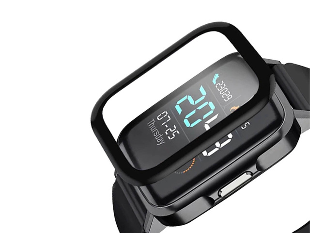 Alogy 2x Szkło na smartwatch elastyczne 3D do Haylou Solar LS02 Black