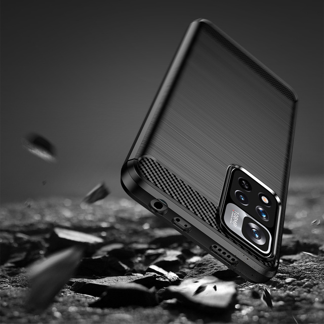 Alogy Etui na telefon do Xiaomi Poco X4 NFC 5G Rugged Armor obudowa TPU Carbon Black