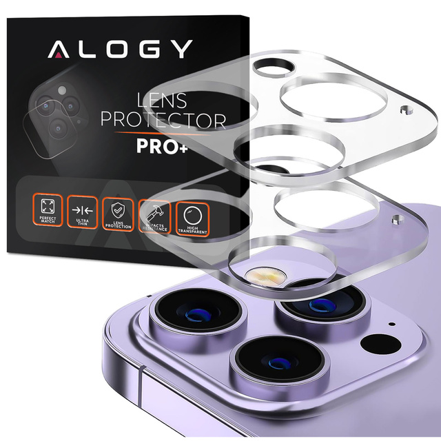 Alogy 2x Szkło hartowane do telefonu na aparat kamerę do Apple iPhone 15 Pro/ 15 Pro Max