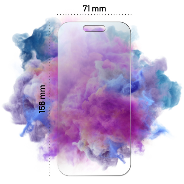 Alogy Szkło hybrydowe do Apple iPhone 15 Pro Max na ekran Flexi Glass 9H płaskie
