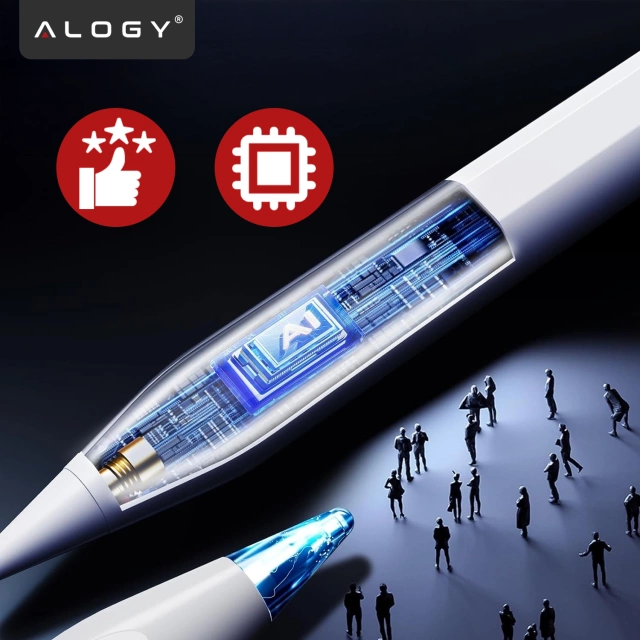 Rysik Alogy Stylus Pen Pencil dotykowy do ekranów telefonu tabletu do Apple iPad / iPhone Biały