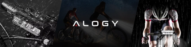 Alogy 610 Lampka rowerowa przednia halogen LED światło oświetlenie roweru na przód rower kierownicę Mocna 900lm czarna