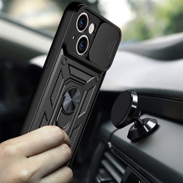  Alogy Etui na telefon Camshield Stand Ring z osłonką na aparat do Apple iPhone 13 Mini