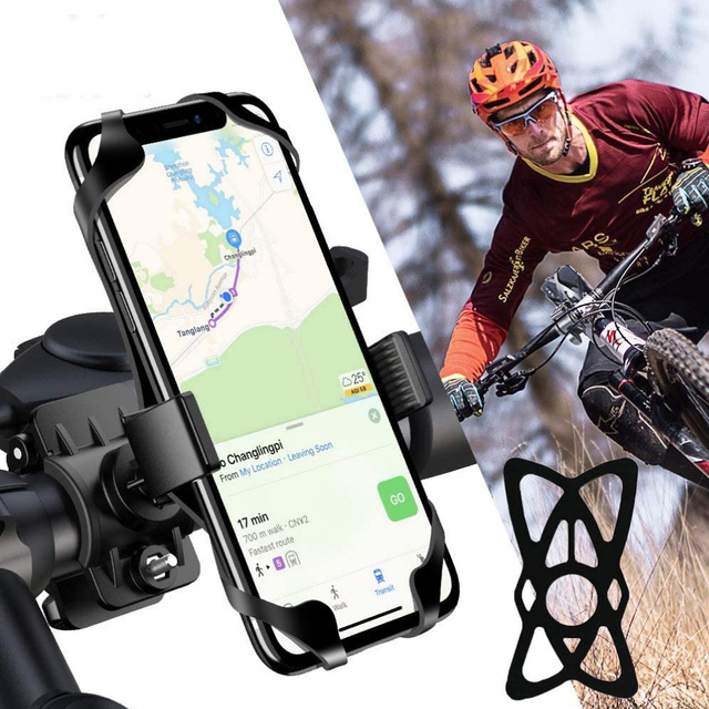 Alogy Pasek bezpieczeństwa TPU guma zabezpieczająca do uchwytu rowerowego Czarny