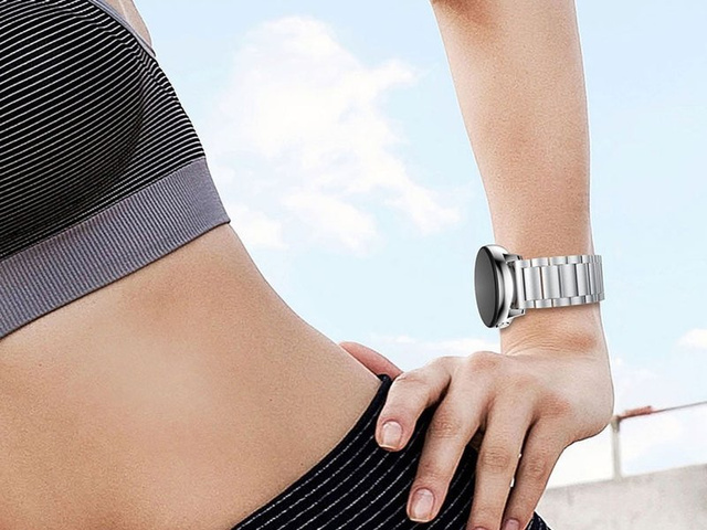 Stainless steel bransoleta do Galaxy Watch Active 2 44mm Alogy srebrna