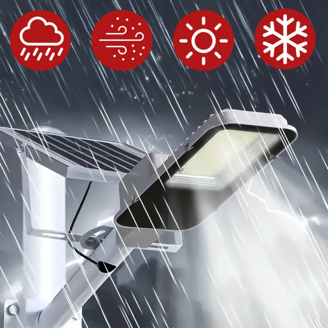 Lampa solarna Uliczna LED wodoodporna IP65 ścienna Alogy SolarBright 6000mAh do domu elewacyjna światło