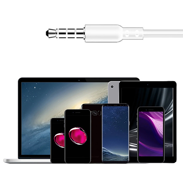 Alogy In-Ear Earphones Stereo Słuchawki przewodowe ze złączem miniJack Białe