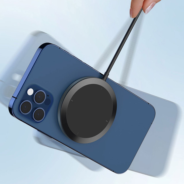 Alogy Uchwyt do samochodu 2w1 z ładowarką Qi Airvent MagSafe Charger do MagSafe 15W do kratki samochodowy Czarny