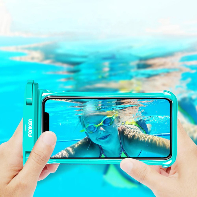 Etui na telefon Fonken wodoodporne wodoszczelne IPX8 6.5" Czarne