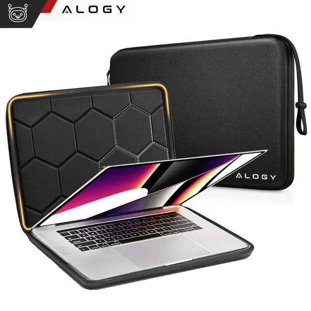 Alogy Hard Foam Bag Torba na laptopa, MacBooka Air Pro 13.3" etui ochronne do laptopów 13-14" Czarna