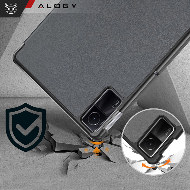 Etui na tablet do Xiaomi Redmi Pad SE 2023 11" obudowa ochronna z klapką Case Alogy Book Cover Szare