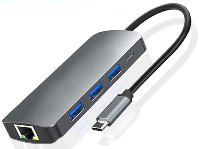 Alogy Adapter HUB 9w1 przejściówka HDMI RJ45 USB-C PD 3xUSB AV SD/TF