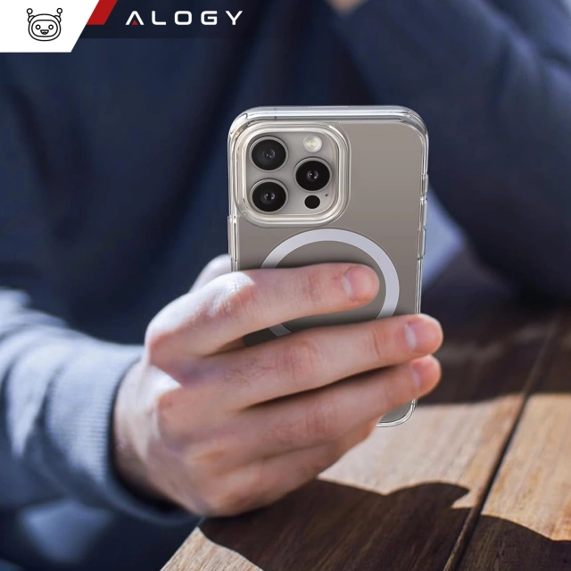 Etui do Apple iPhone 16 Pro obudowa Alogy Anti-Shock Hybrid Case do MagSafe Przezroczyste