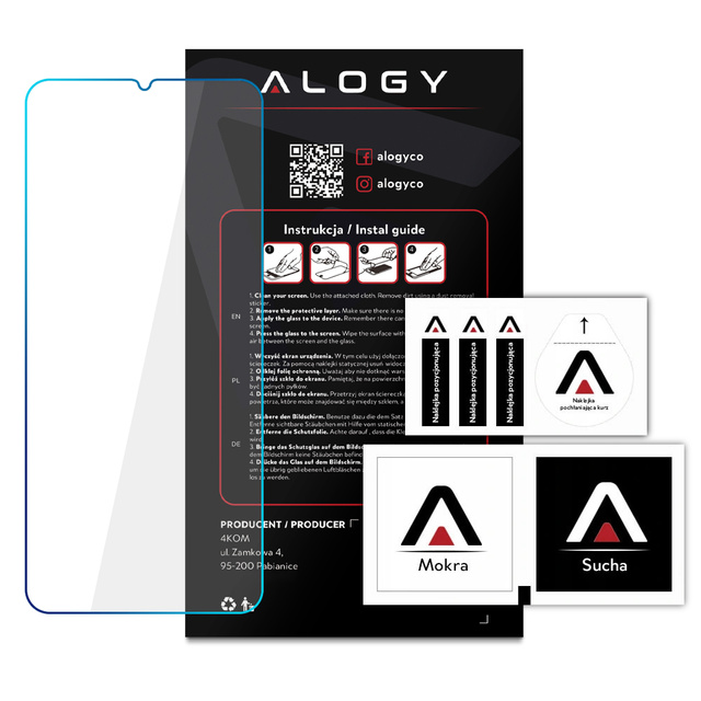 Alogy Szkło hartowane do telefonu na ekran do Realme C25y