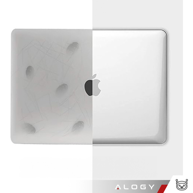 Alogy Hard Case Etui do Apple MacBook Air 13 2021 2020 M1 2019 2018 A2337 A2179 A1932 Przezroczyste