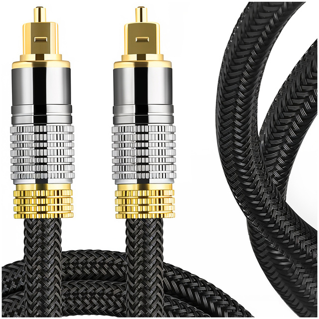 Alogy Kabel przewód optyczny cyfrowy 6.0mm Audio PC TV 300cm