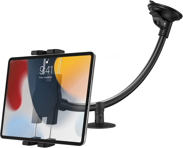 Alogy Uchwyt do samochodu auta Car Holder z długim ramieniem na telefon/ tablet 4-13 cali