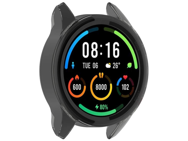 Alogy Etui silikonowe case do Xiaomi Mi Watch Color Sport Czarne