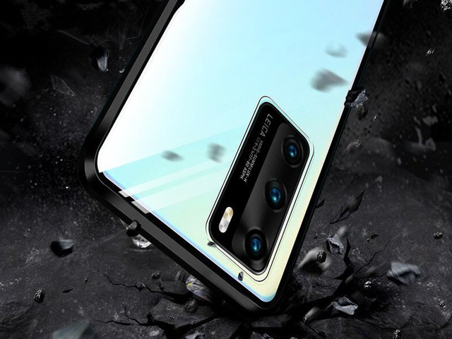 Etui na telefon magnetyczne Dr.Fit szklane do Huawei P40 Czarne