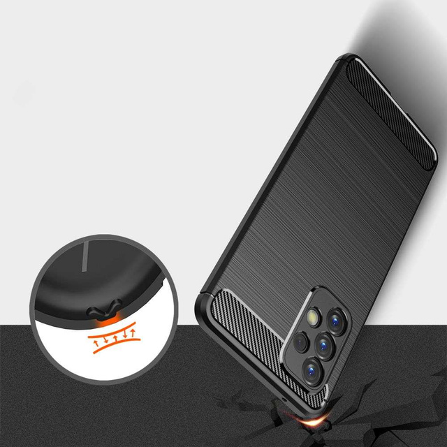 Etui na telefon do Samsung Galaxy A73/ A73 5G Alogy Rugged Armor obudowa TPU Carbon Black