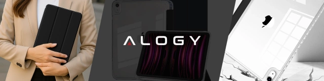 Etui do Apple iPad 11gen. 11" 2025 / 10gen. 10.9" 2022 Ochronne Hybrydowe z Miejscem na Rysik, Składana Okładka, Funkcja Podstawki, Alogy HybridBook™ Case  – Czarne
