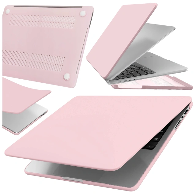 Etui do Apple Macbook Pro 14 2021-2024 (M1/M2/M3/M4) – elastyczna, matowa obudowa ochronna, lekka i odporna – Alogy AirGuard™ Różowy