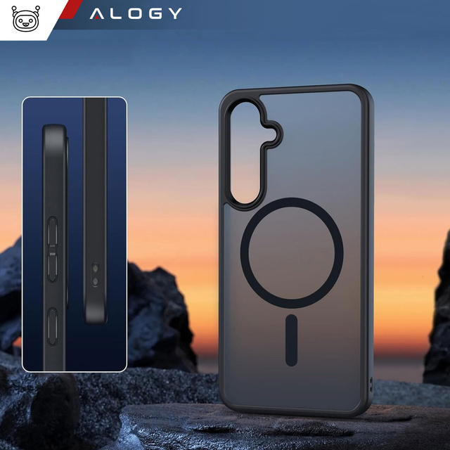 Etui do Samsung Galaxy S24+ Plus na telefon pokrowiec ochronny plecki MagMat Case do MagSafe Matte Black